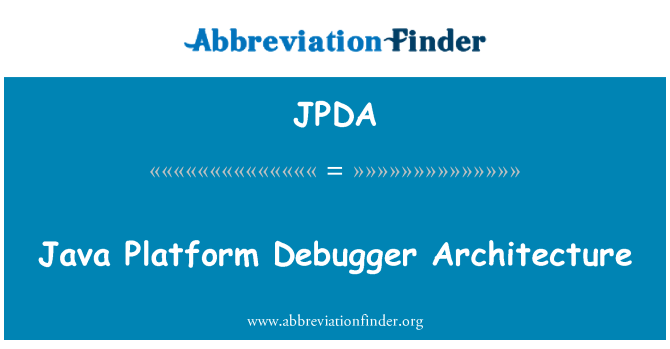 JPDA: Java platforma za ispravljanje arhitekture
