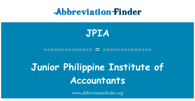 JPIA: Junior Philippine Institute of Accountants