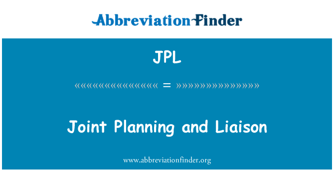 JPL: Gemensam planering och samverkan