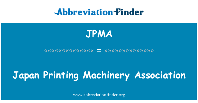 JPMA: Japon Printing Machinery Association