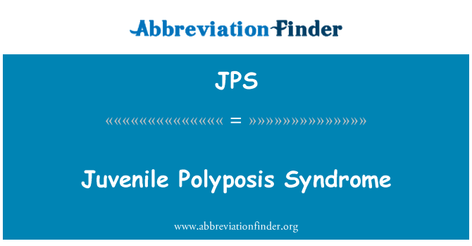 JPS: Juvenilní polypózy syndrom