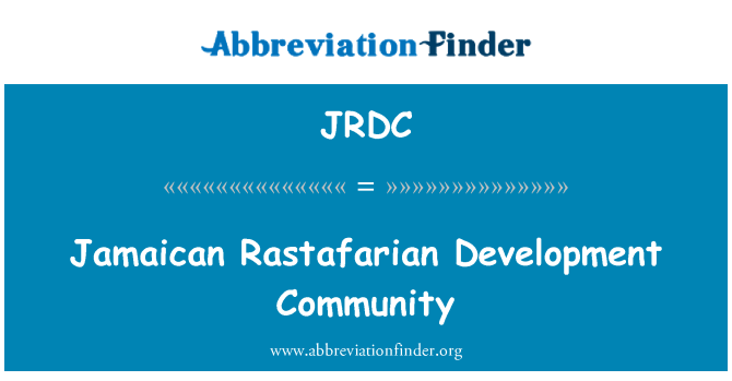 JRDC: Jamaicansk Rastafari utvecklingsgemenskap