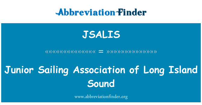 JSALIS: Junior Sailing Association des Long Island Sound