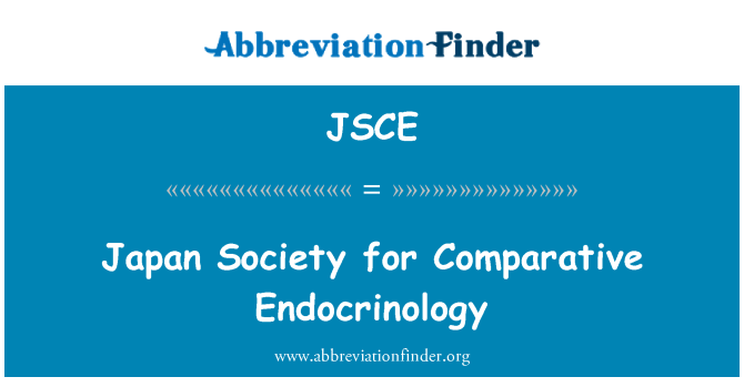 JSCE: Sociedade japonesa de Endocrinologia comparativa