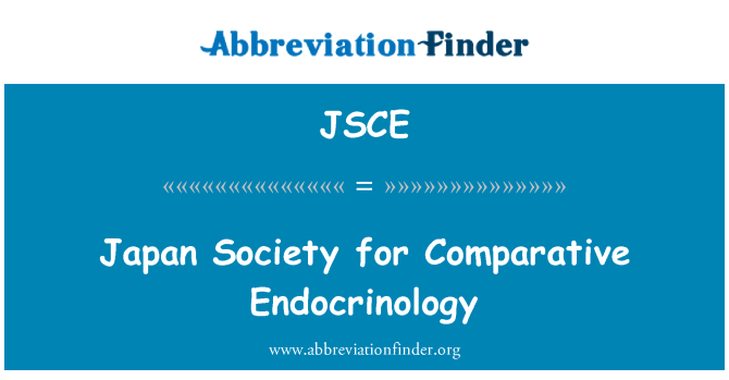 JSCE: Japan Society for vergleichende Endokrinologie