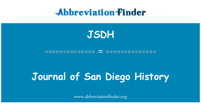 JSDH: Ġurnal ta San Diego storja