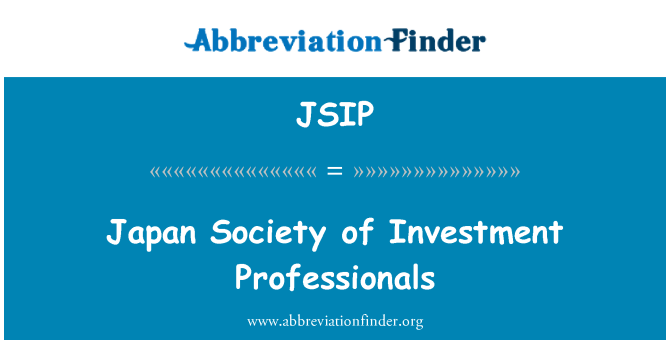 JSIP: Sosyete Japon de Professionnels envèstisman