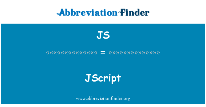 JS: JScript