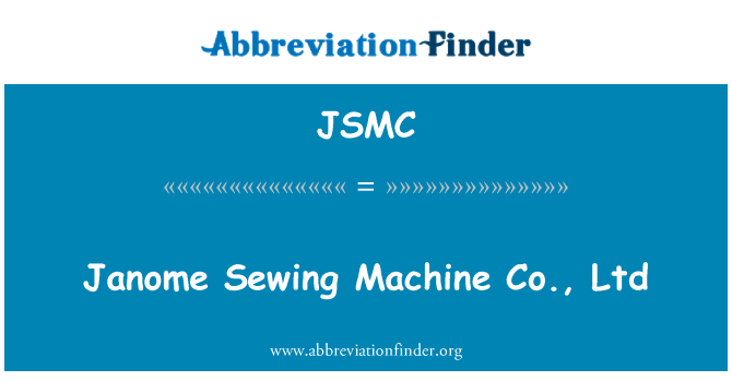 JSMC: Janome machin a koud co, Ltd