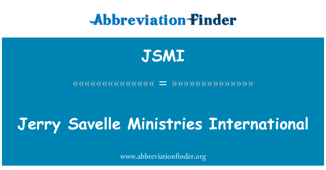 JSMI: جیری ساواللی وزارتوں بین الاقوامی