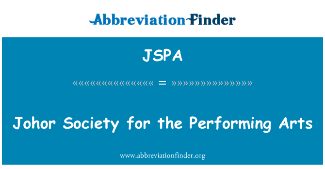 JSPA: Johor Society for Performing Arts