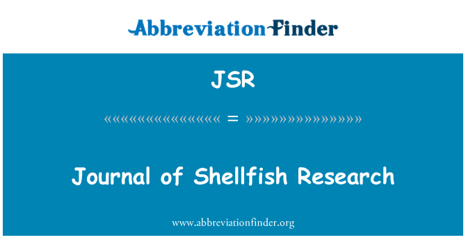 JSR: Journal of Schalentiere Research