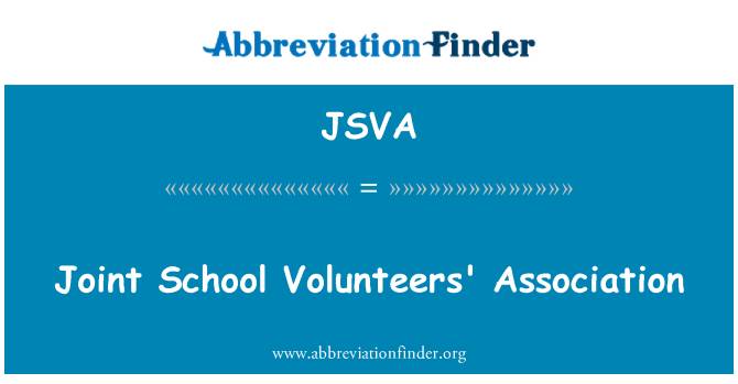 JSVA: Asosiasi Sekolah bersama Volunteers'