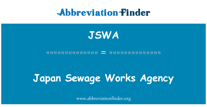 JSWA: Agència Japó aigües residuals