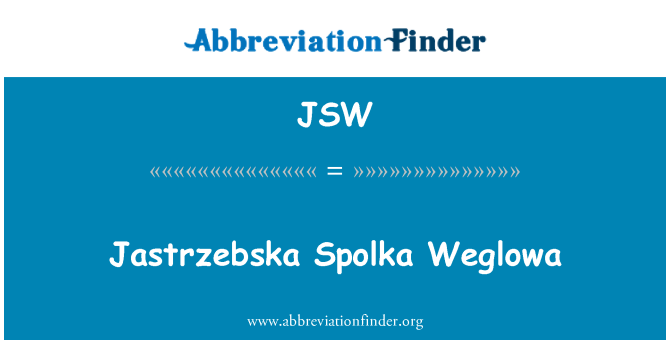 JSW: Jastrzebska Spolka Weglowa
