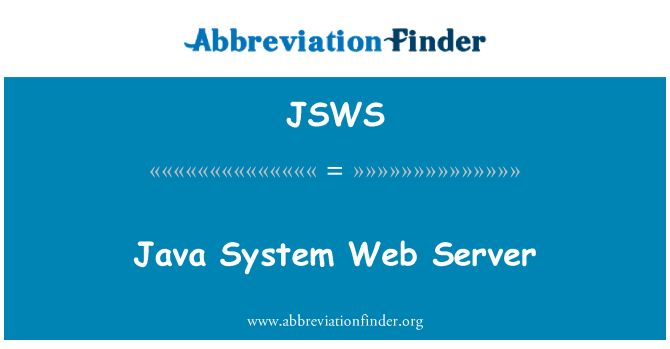 JSWS: Java System Web Server