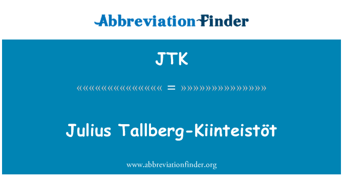 JTK: Julius Tallberg-Kiinteistöt