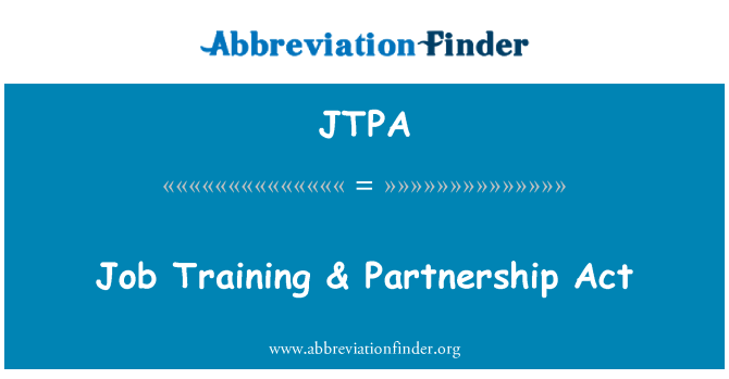 JTPA: Antrènman nan djòb & Partenariat Sur