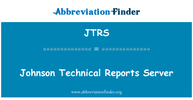 JTRS: Johnson technické zprávy serveru