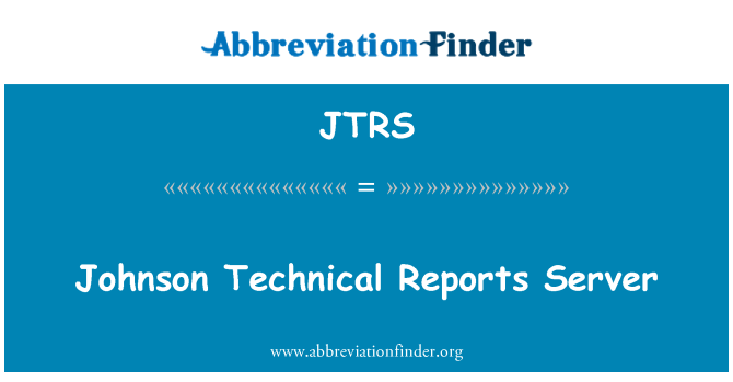 JTRS: Johnson 技術報表服務器