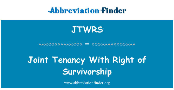 JTWRS: Kera Konġunt għandhom id-dritt ta ' l-Survivorship