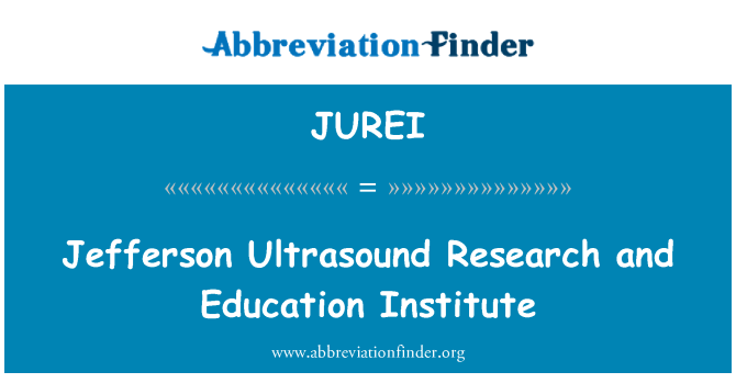 JUREI: Інститут освіти та Jefferson ультразвукове дослідження