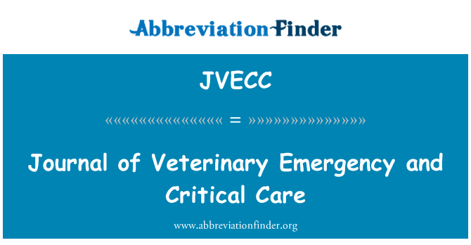JVECC: Vēstnesī veterināro ārkārtas un kritisko Care
