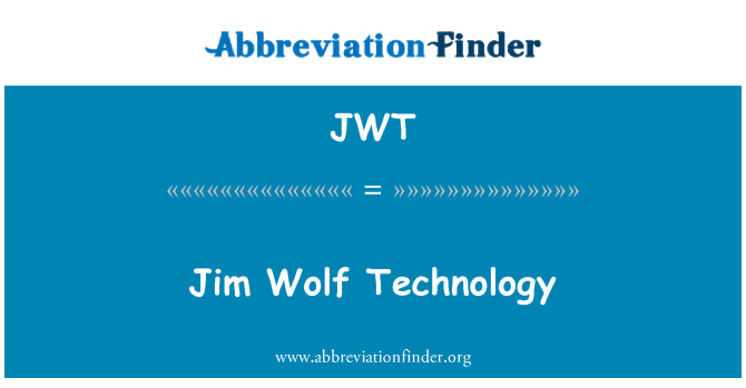 JWT: Jim Wolf teknologi
