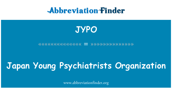 JYPO: Japonia młodych psychiatrów organizacji