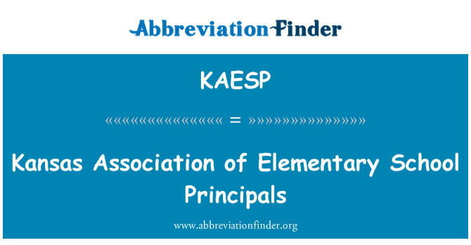 KAESP: Канзас асоциация на елементарни училищни директори