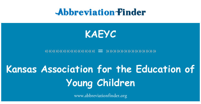 KAEYC: Kansas Association for undervisning af småbørn