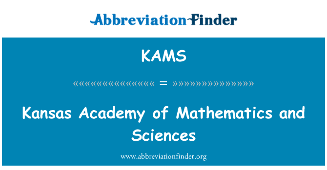 KAMS: Kansas Academia de matemática e Ciências