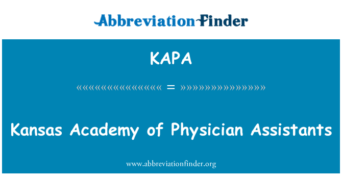 KAPA: Acadèmia de Kansas de metge assistents