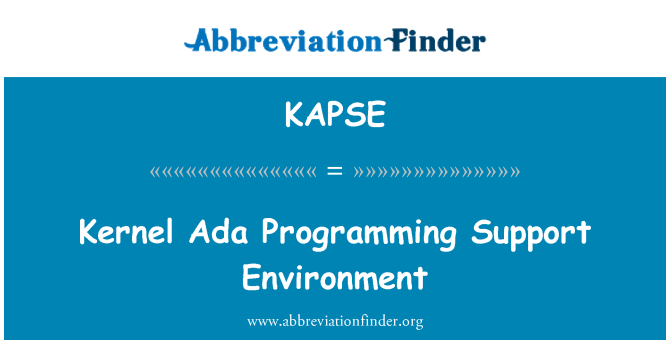 KAPSE: 內核 Ada 程式設計支援環境