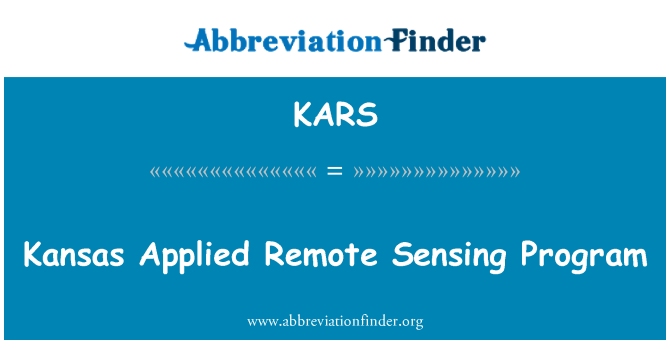 KARS: Kansas angewendet Remote Sensing-Programm