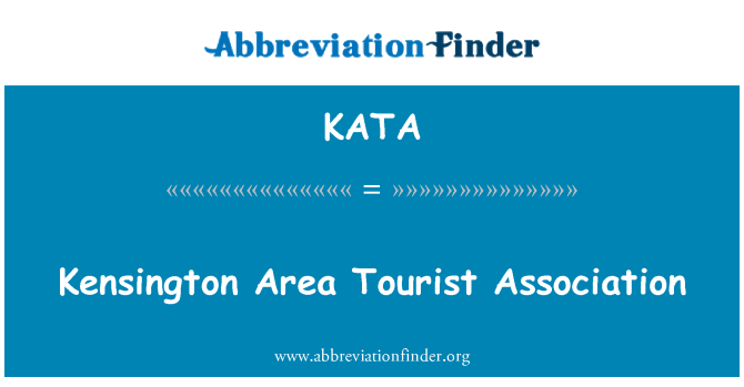 KATA: 肯辛顿地区旅游协会