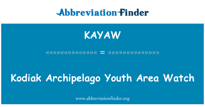 KAYAW: Área de juventud de Archipiélago de Kodiak ver