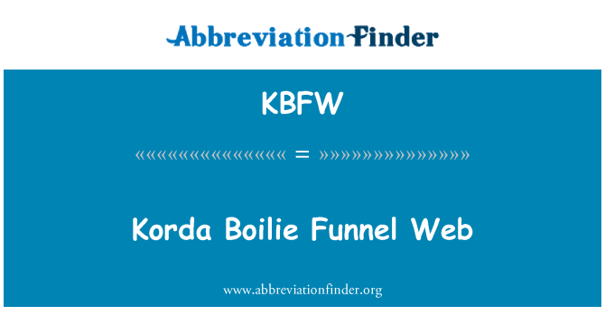 KBFW: Korda Boilie ntonwa Web