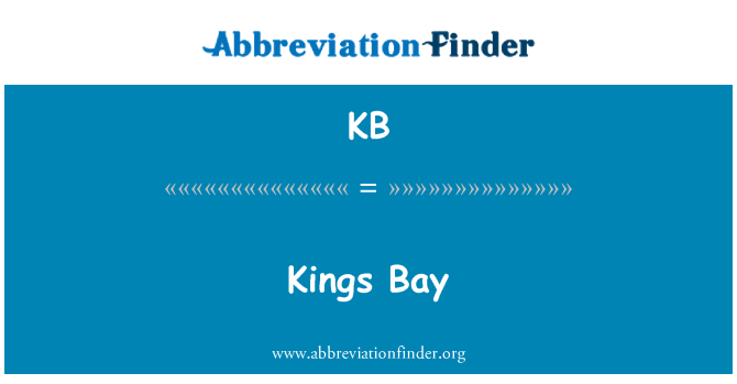 KB: Kings Bay