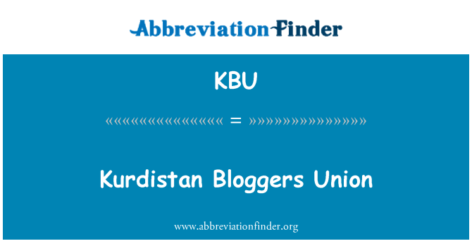 KBU: Kurdská bloggery unie