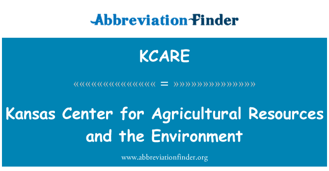 KCARE: Centro del Kansas per risorse agricole e l'ambiente