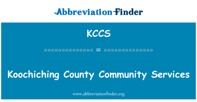 KCCS: Koochiching County Community Services