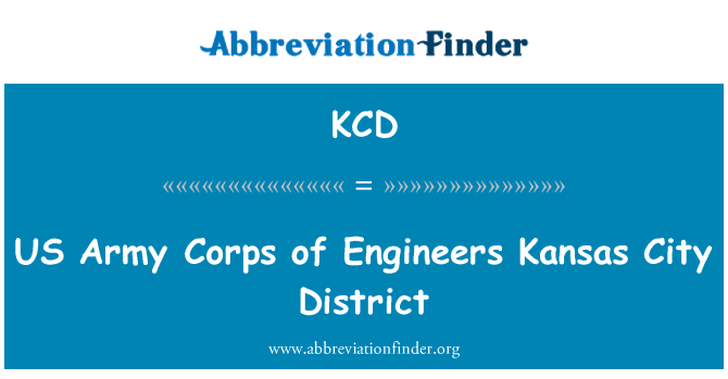 KCD: US armádní sbor inženýrů Kansas City District