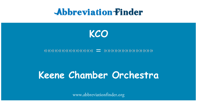 KCO: Keene komorni orkester