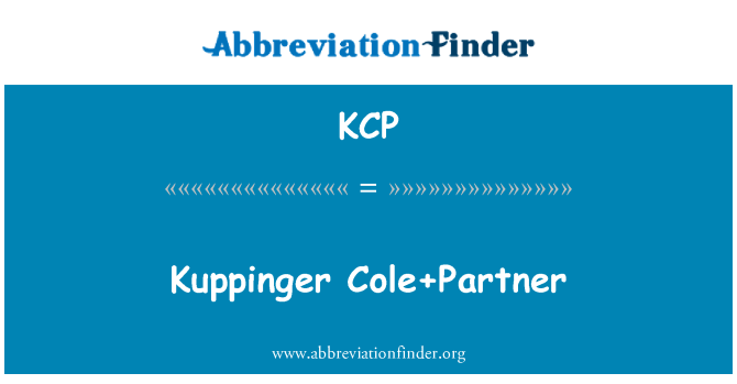 KCP: Kuppinger Cole + sieħeb