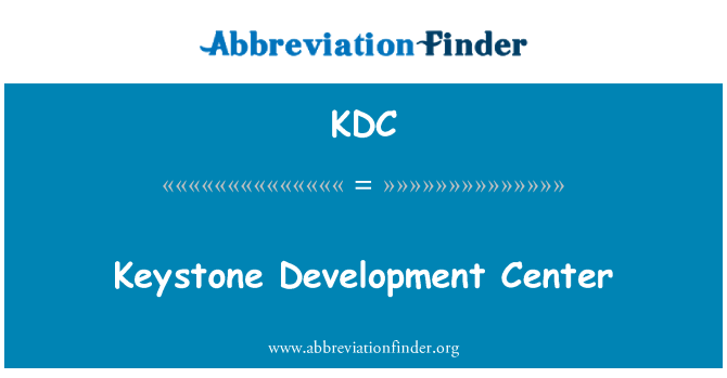 KDC: Keystone Geliştirme Merkezi