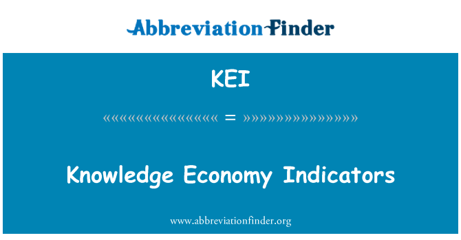 KEI: Indicatori de economia cunoaşterii