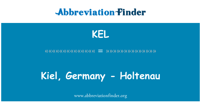 KEL: Kiel, Jerman - Holtenau