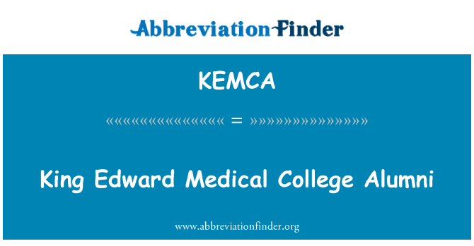 KEMCA: King Edward Medical College Alumni