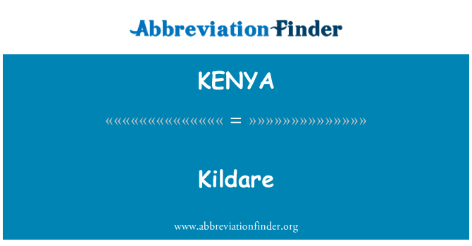 KENYA: Kildare